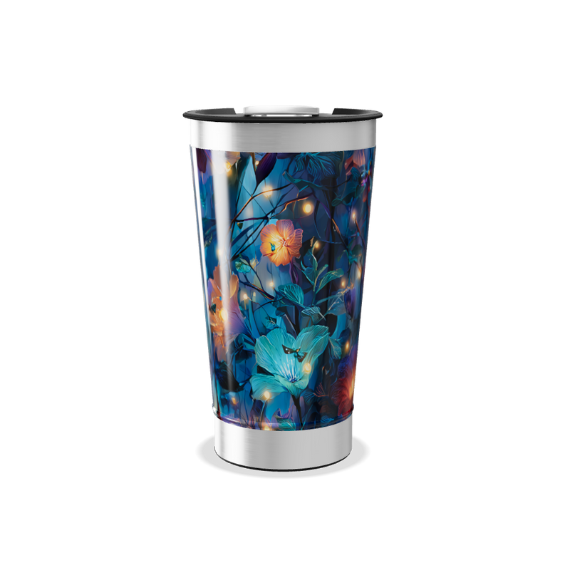 Copo Térmico - Flores Noturnas Aço Inox