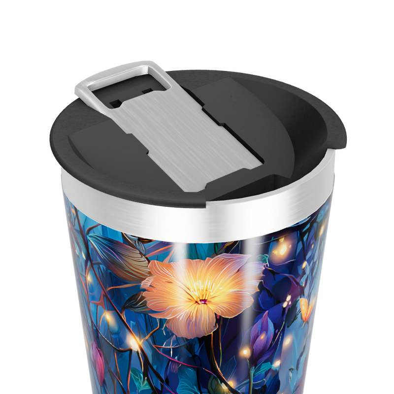 Copo Térmico - Flores Noturnas Aço Inox