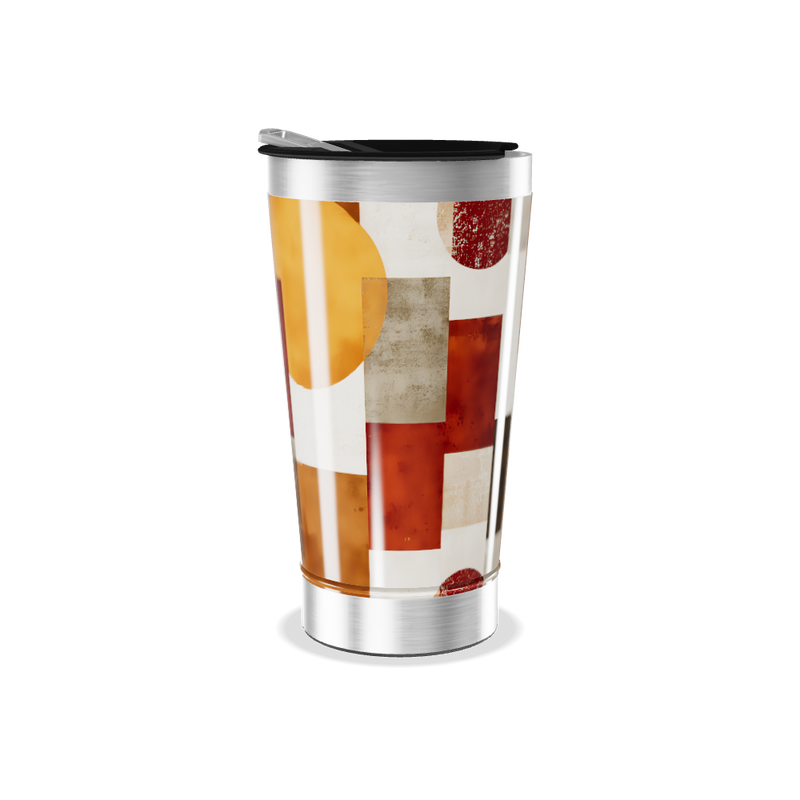 Copo Térmico - Estampa Geométrica Colorida