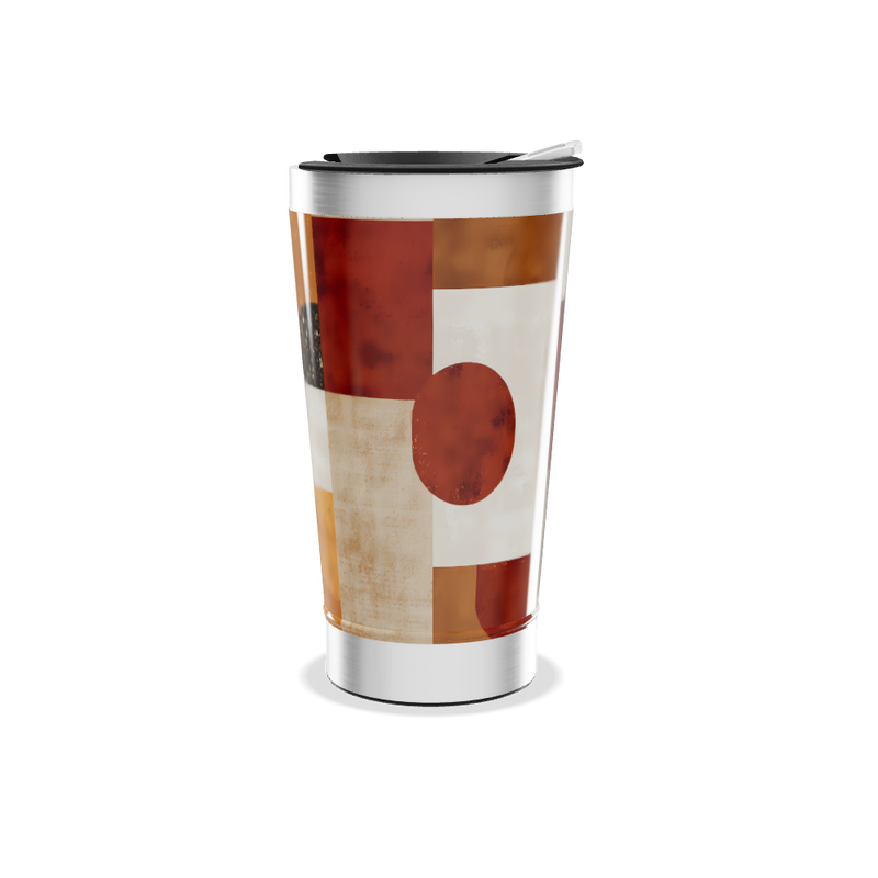 Copo Térmico - Estampa Geométrica Colorida