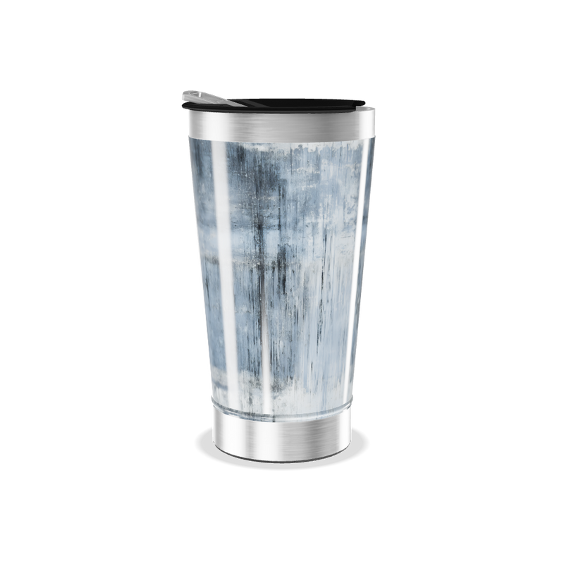 Copo Térmico - Pintura Abstrata Azul