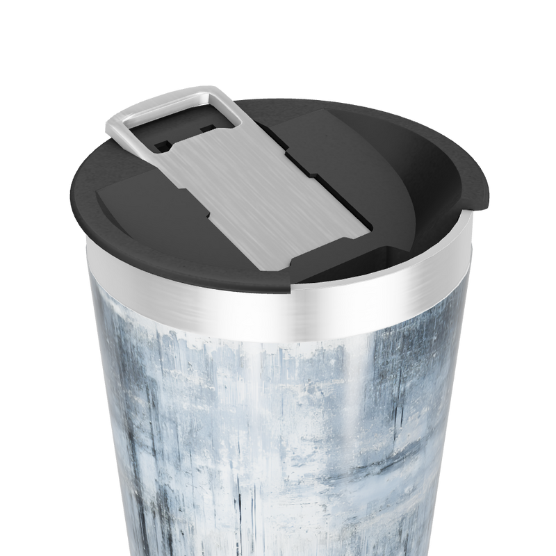 Copo Térmico - Pintura Abstrata Azul