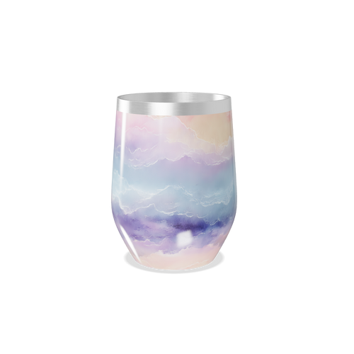 Copo Térmico Slim - Estampa Pastel Marmorizada