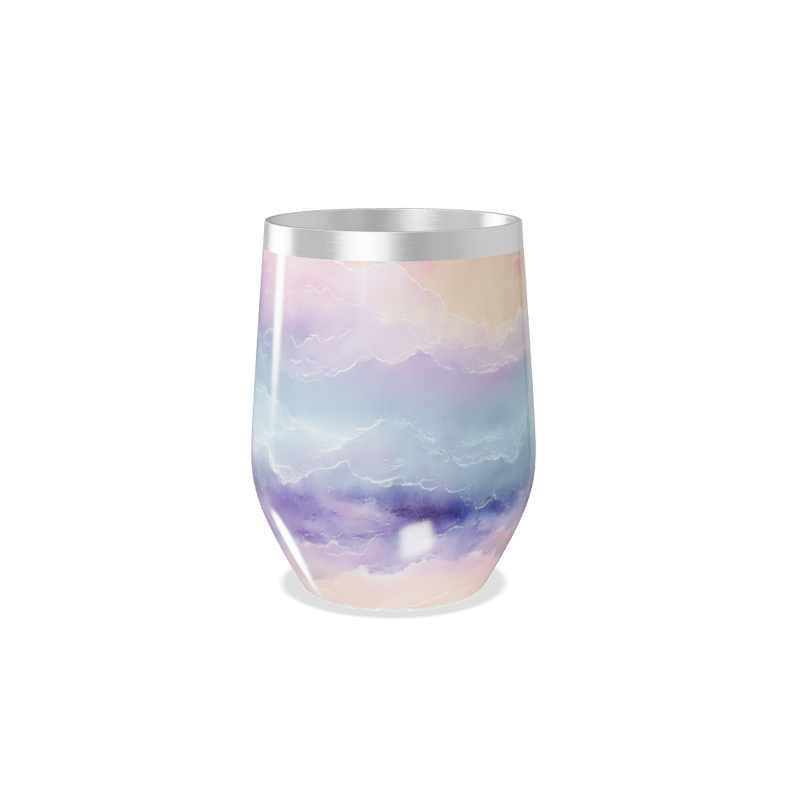 Copo Térmico Slim - Estampa Pastel Marmorizada