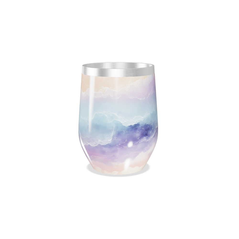 Copo Térmico Slim - Estampa Pastel Marmorizada