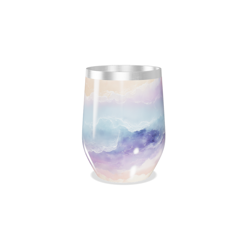 Copo Térmico Slim - Estampa Pastel Marmorizada