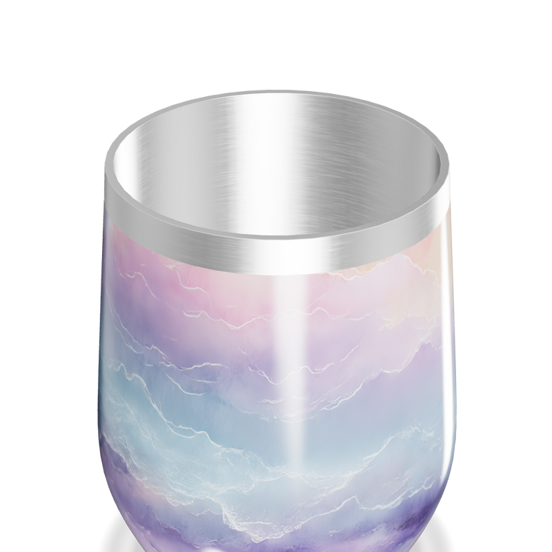 Copo Térmico Slim - Estampa Pastel Marmorizada