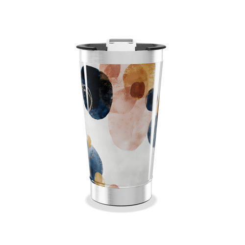 Copo Térmico - Estampa Abstrata Colorida