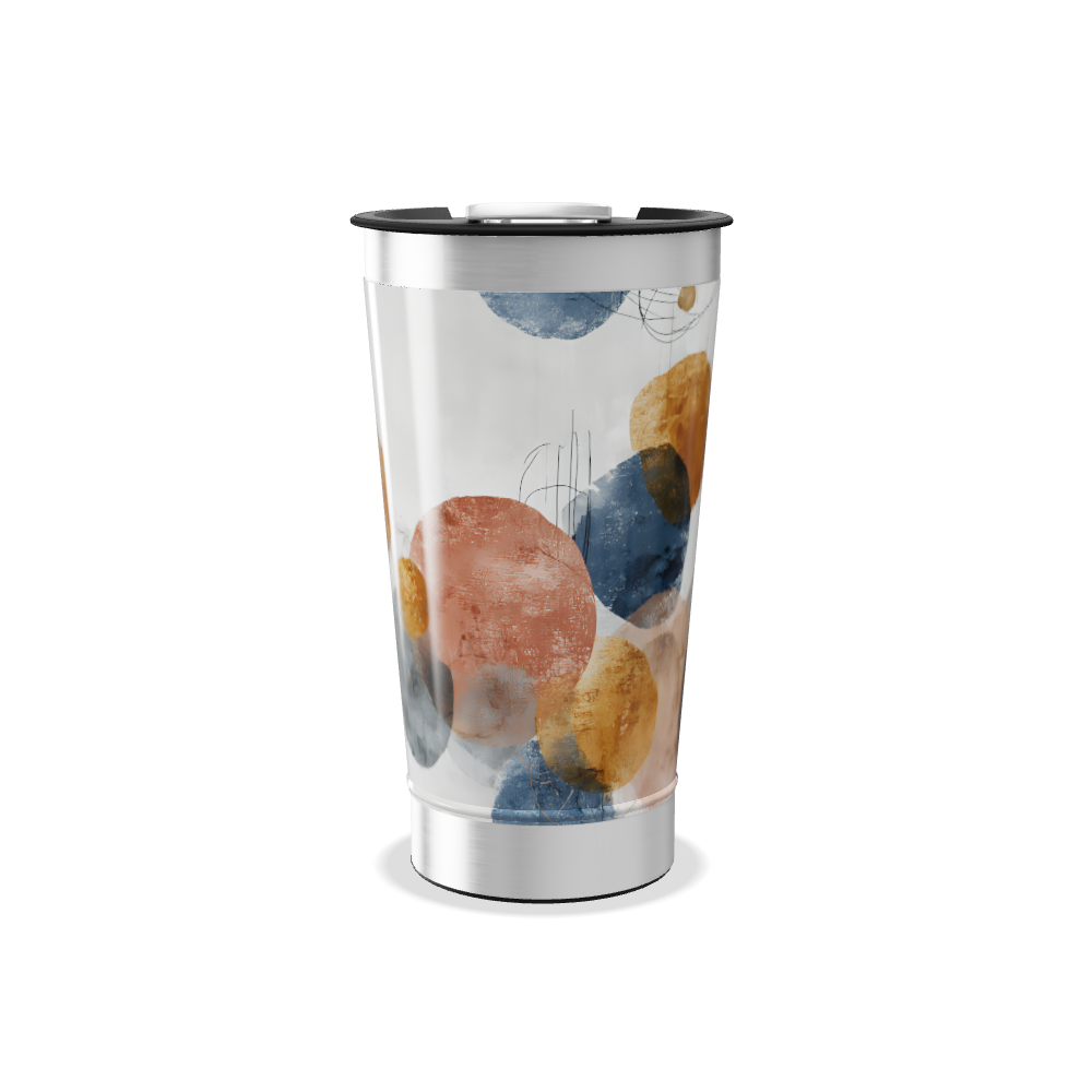 Copo Térmico - Estampa Abstrata Colorida