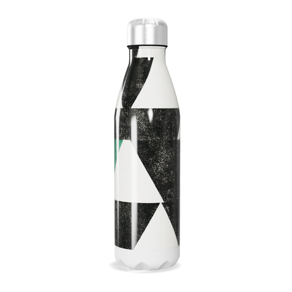 Garrafa Inox Estampada Verde e Preto