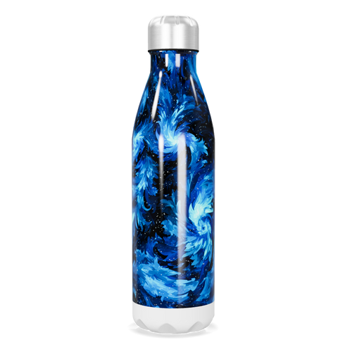 Garrafa Inox - Azul Estampada 500ml