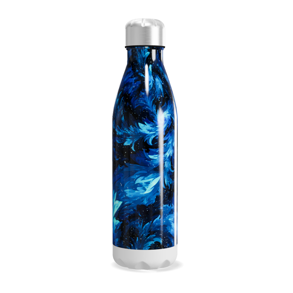 Garrafa Inox - Azul Estampada 500ml