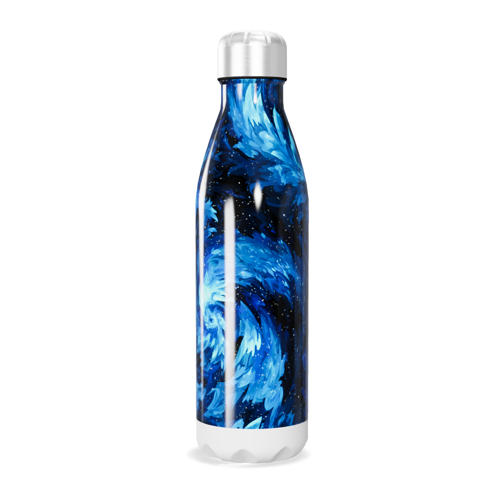 Garrafa Inox - Azul Estampada 500ml