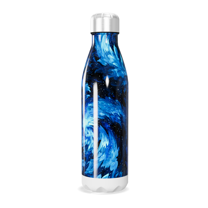Garrafa Inox - Azul Estampada 500ml