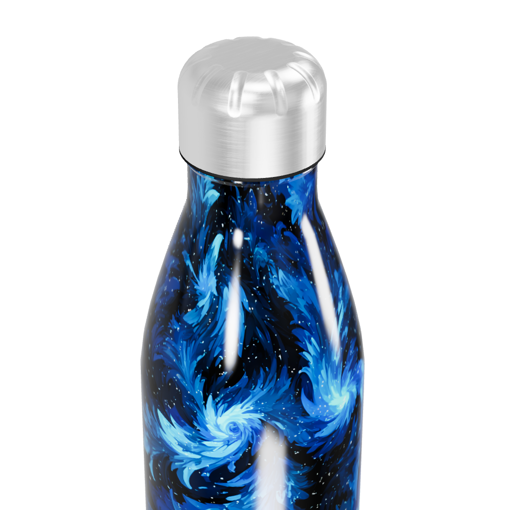 Garrafa Inox - Azul Estampada 500ml