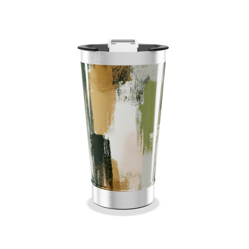 Copo Térmico - Estampa Abstrata Colorida