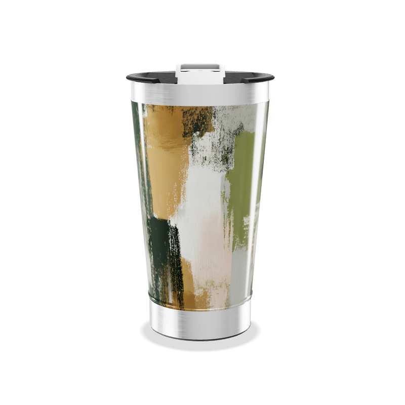 Copo Térmico - Estampa Abstrata Colorida