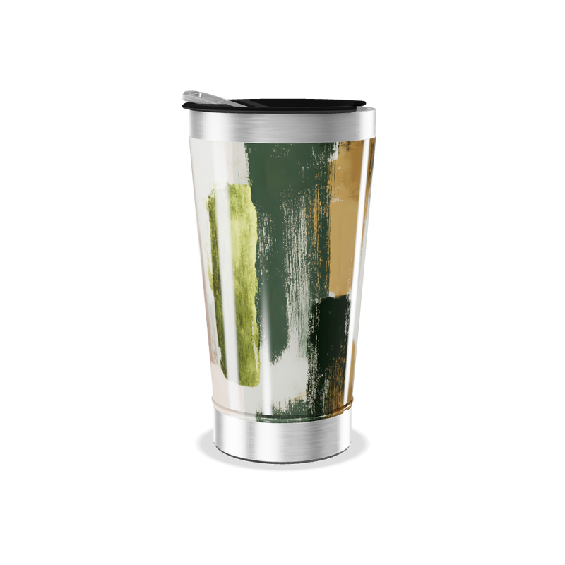 Copo Térmico - Estampa Abstrata Colorida