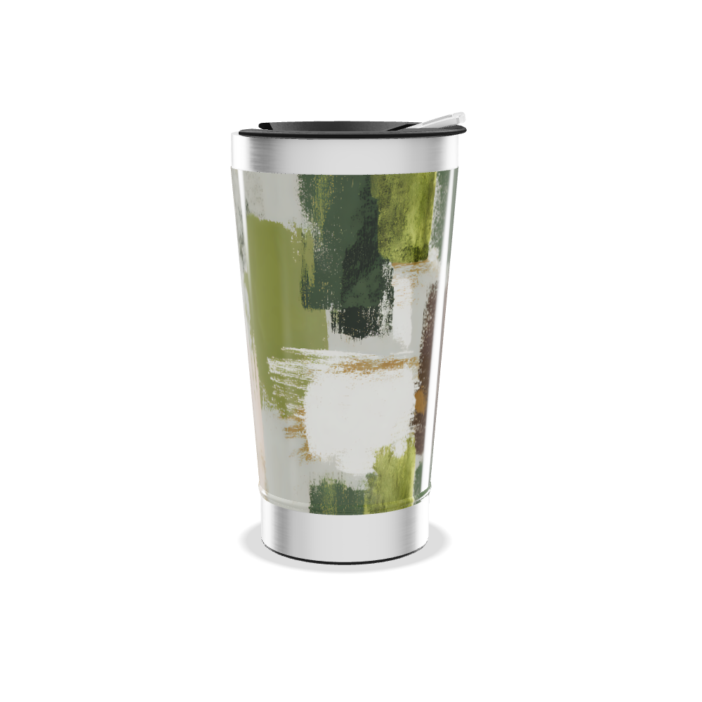 Copo Térmico - Estampa Abstrata Colorida