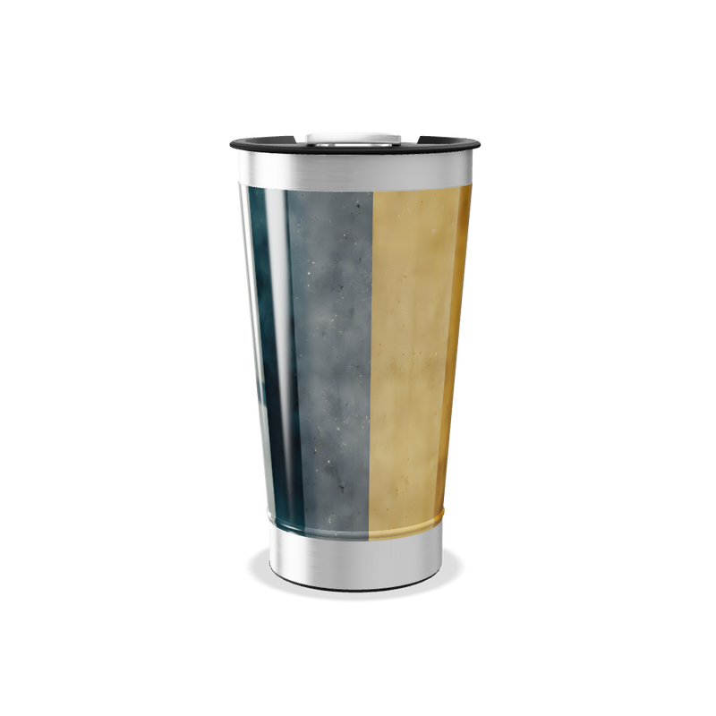 Copo Térmico - Com padrão geométrico colorido