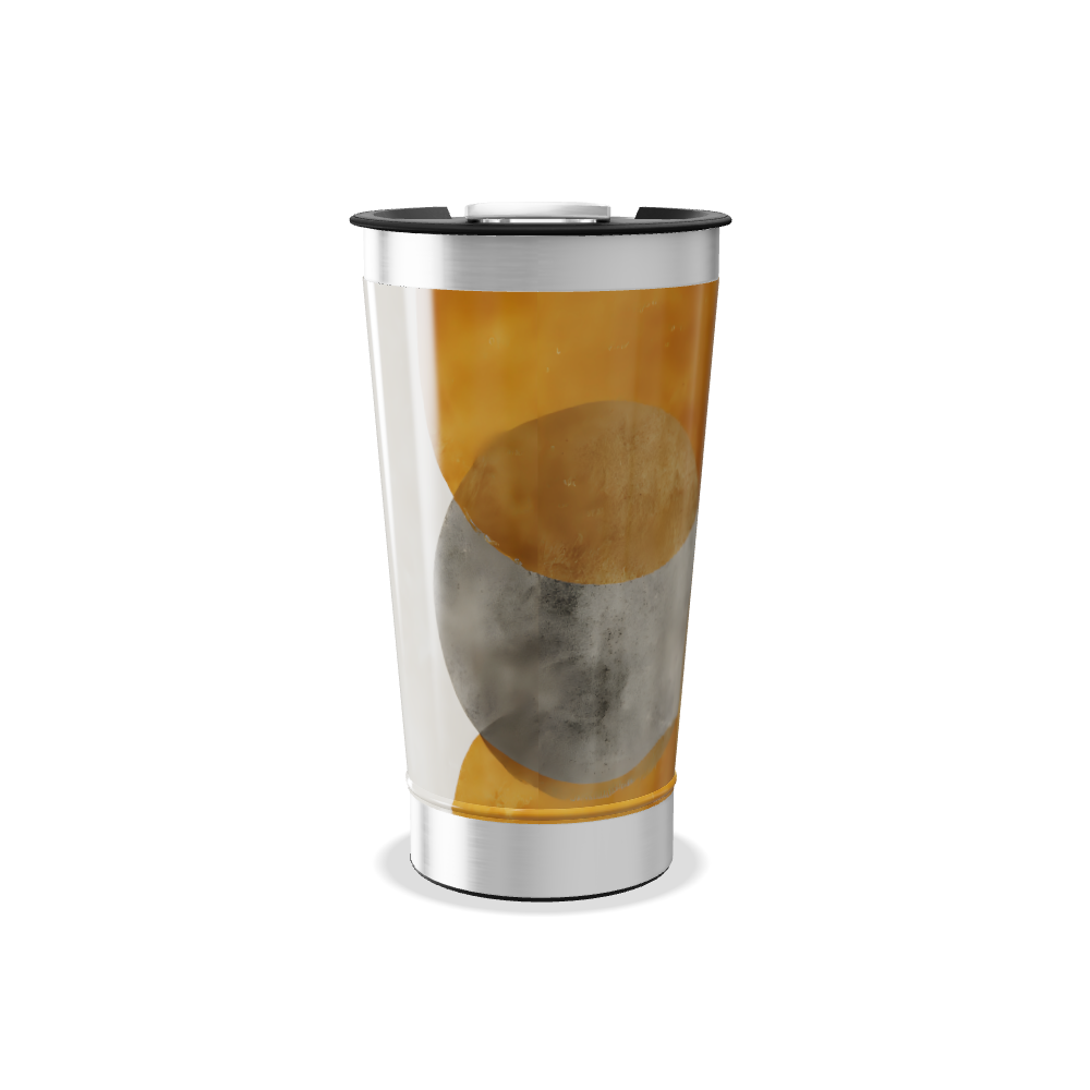 Copo Térmico - Transparente com Tampa Prata