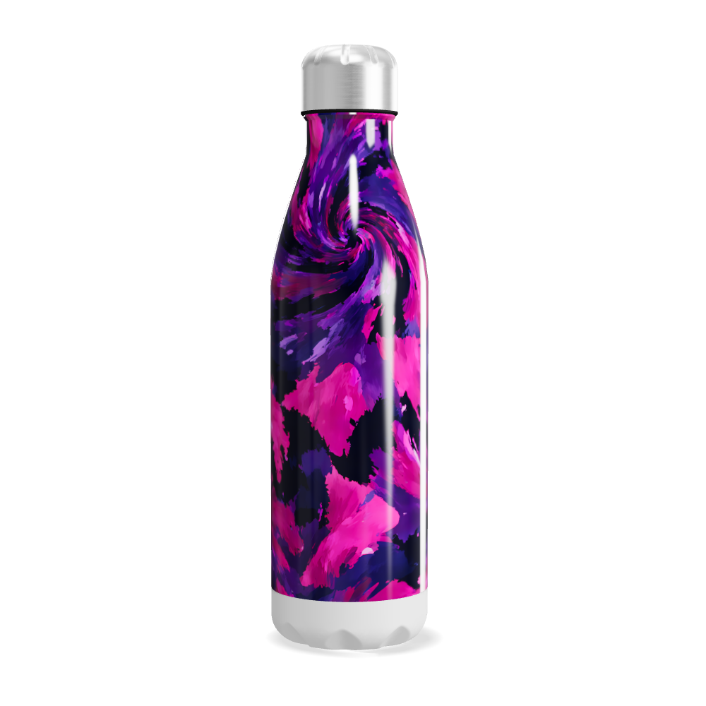 Garrafa Inox - Estampa Abstrata Colorida