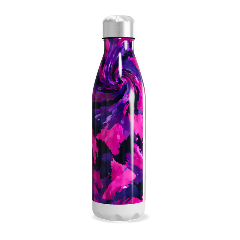 Garrafa Inox - Estampa Abstrata Colorida