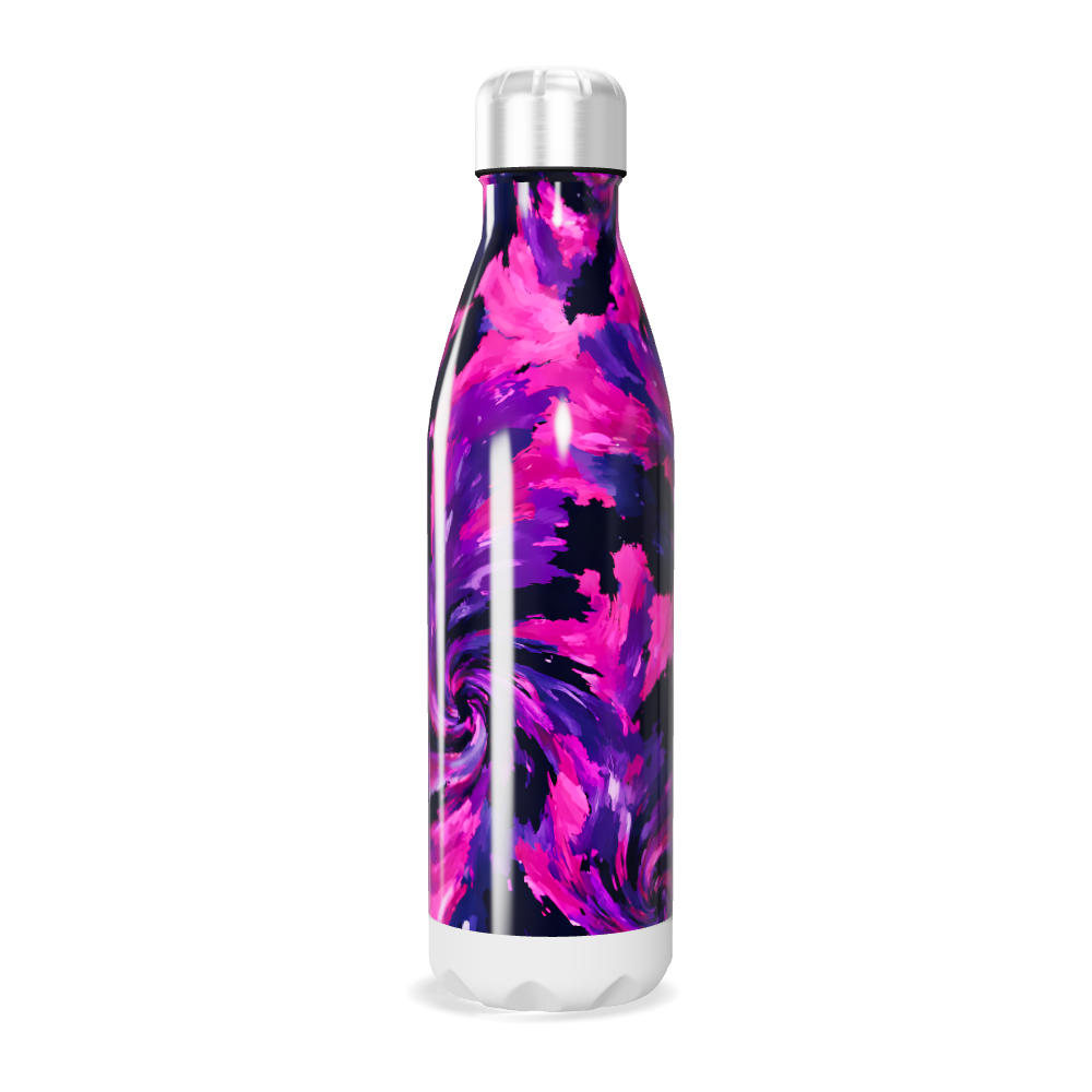 Garrafa Inox - Estampa Abstrata Colorida