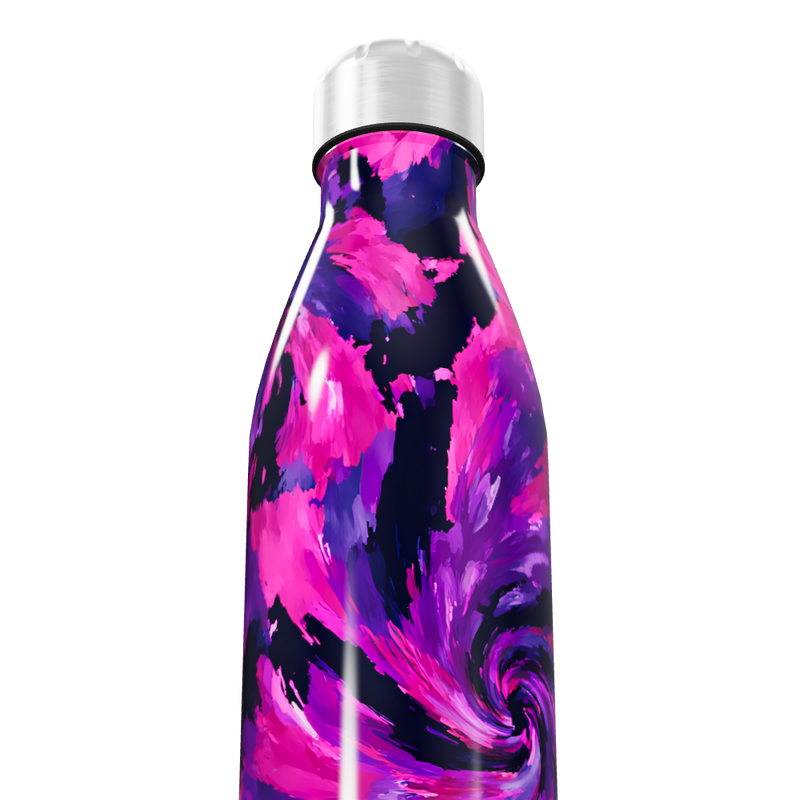 Garrafa Inox - Estampa Abstrata Colorida