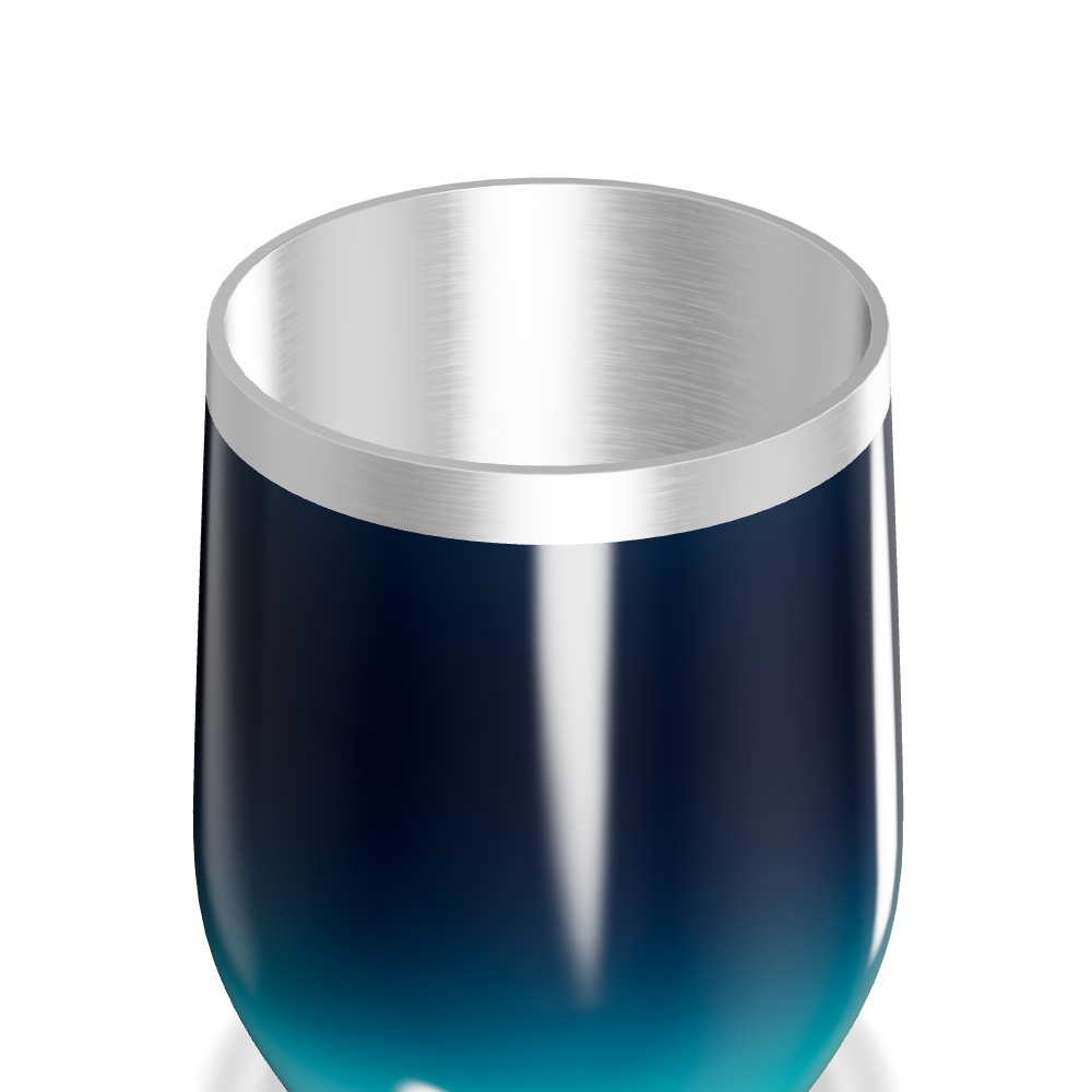 Copo Térmico Slim - Gradiente Azul Inox