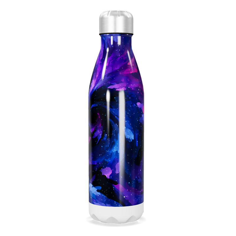 Garrafa Inox - Estampa Galáxia Azul