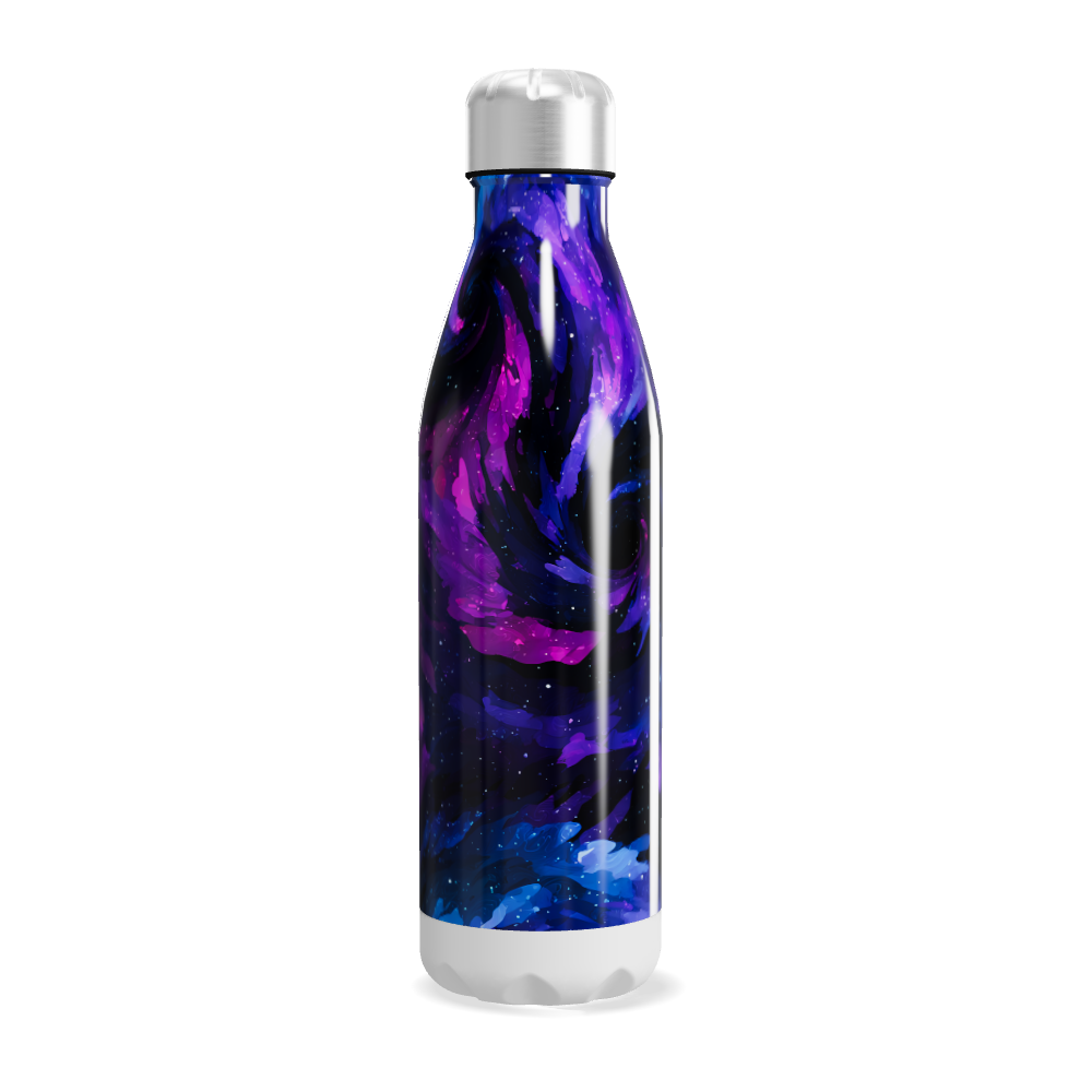 Garrafa Inox - Estampa Galáxia Azul