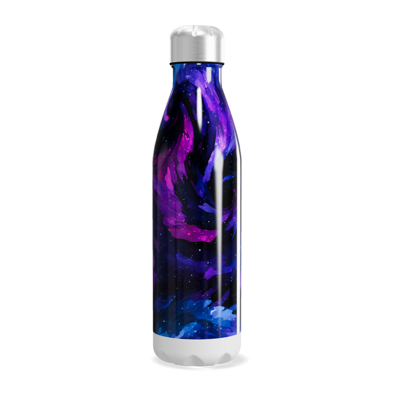 Garrafa Inox - Estampa Galáxia Azul