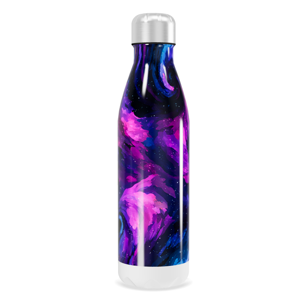 Garrafa Inox - Estampa Galáxia Azul