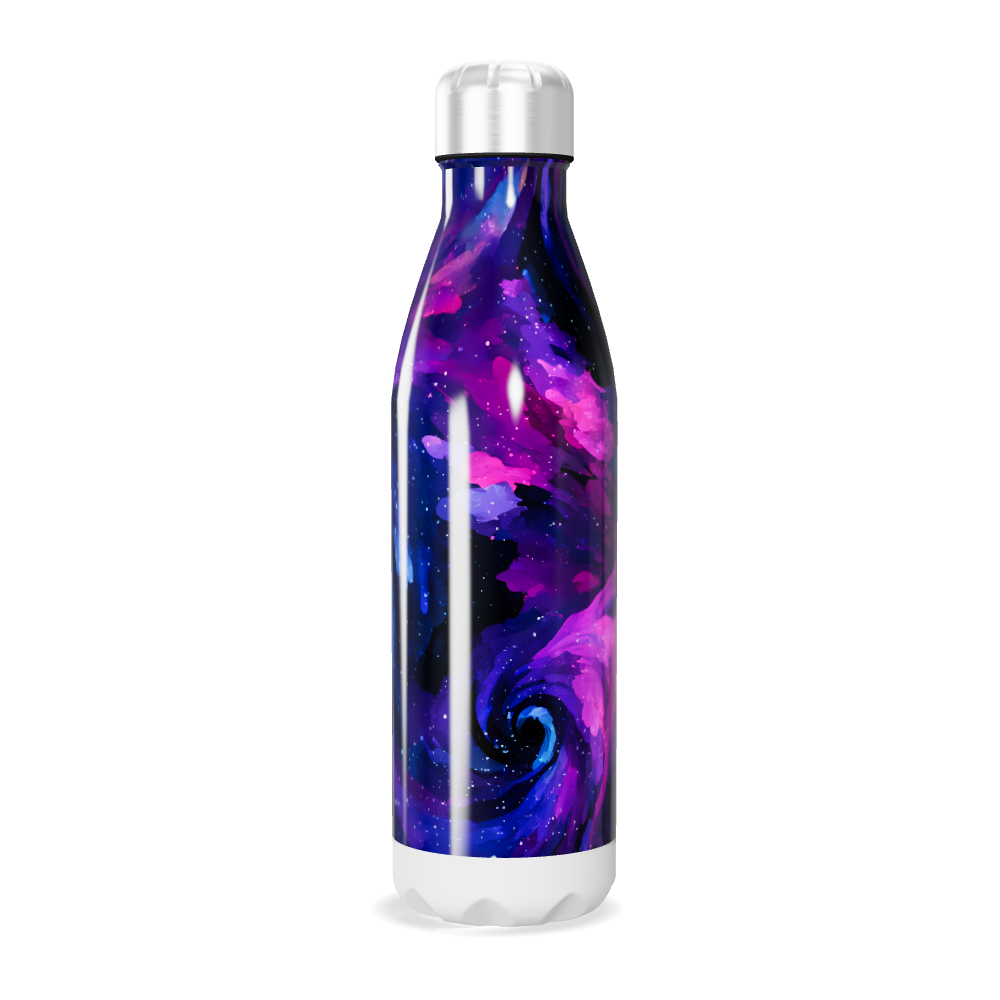 Garrafa Inox - Estampa Galáxia Azul