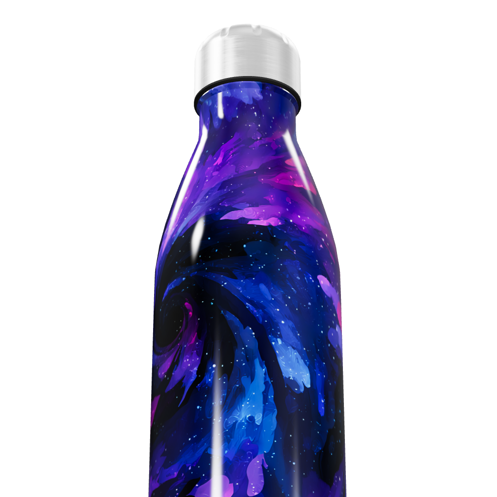 Garrafa Inox - Estampa Galáxia Azul