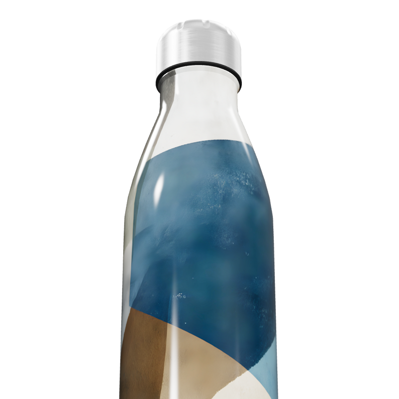 Garrafa Inox - Estampa Geométrica Colorida