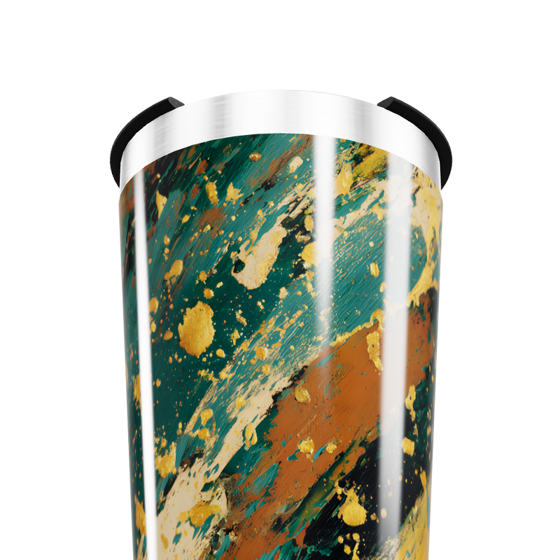 Copo Térmico - Pintura Abstrata Colorida