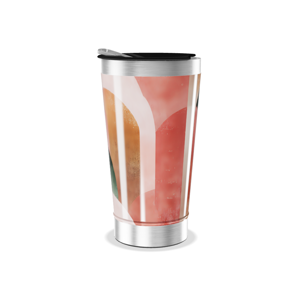 Copo Térmico - Design Abstrato Colorido