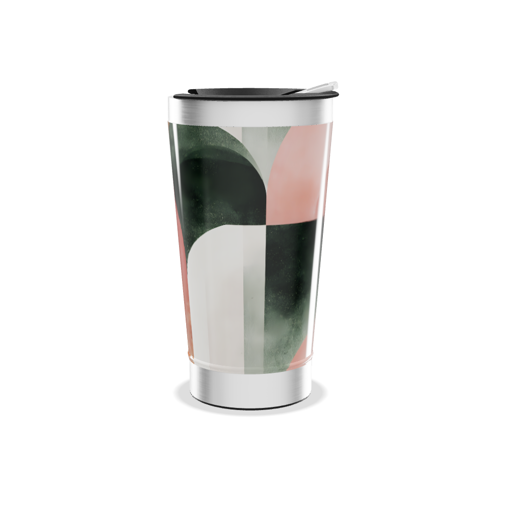 Copo Térmico - Design Abstrato Colorido