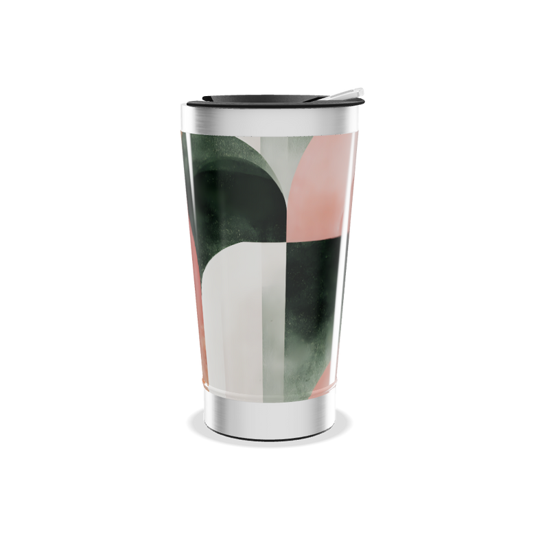 Copo Térmico - Design Abstrato Colorido