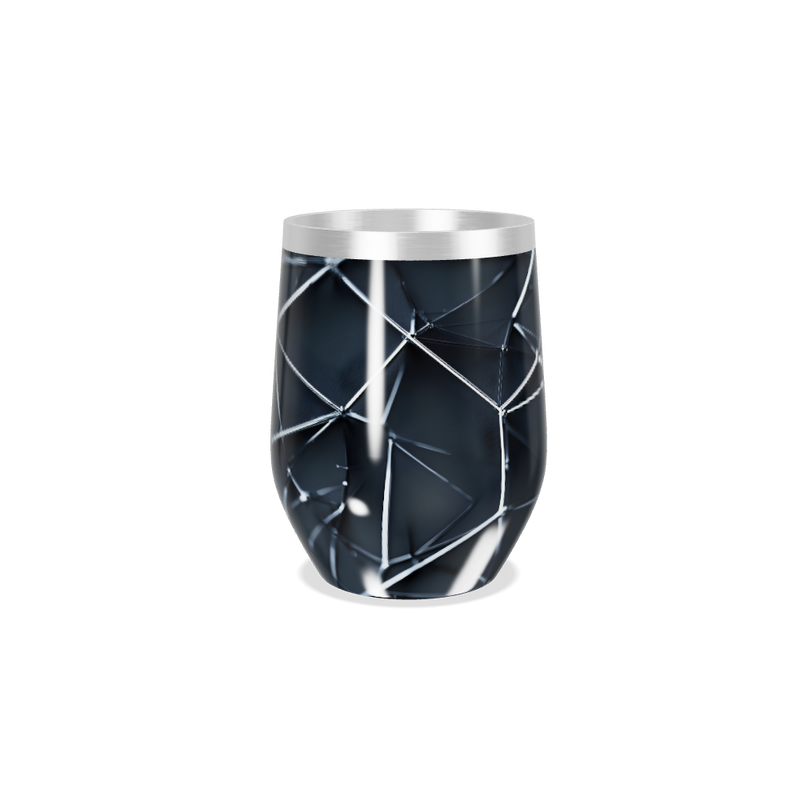 Copo Térmico Slim - Preto Geométrico Aço