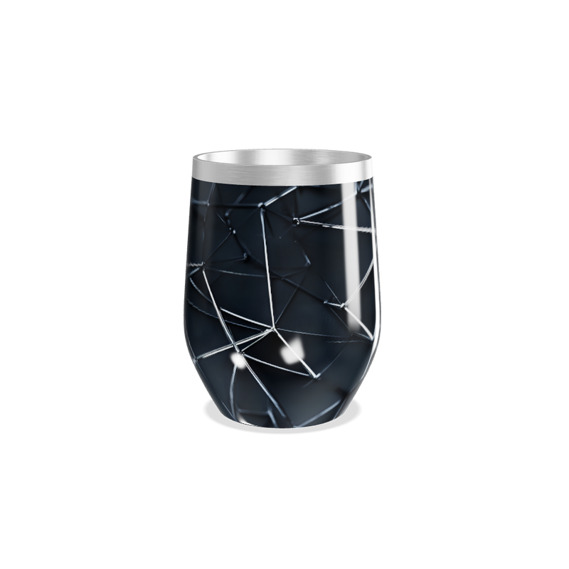 Copo Térmico Slim - Preto Geométrico Aço