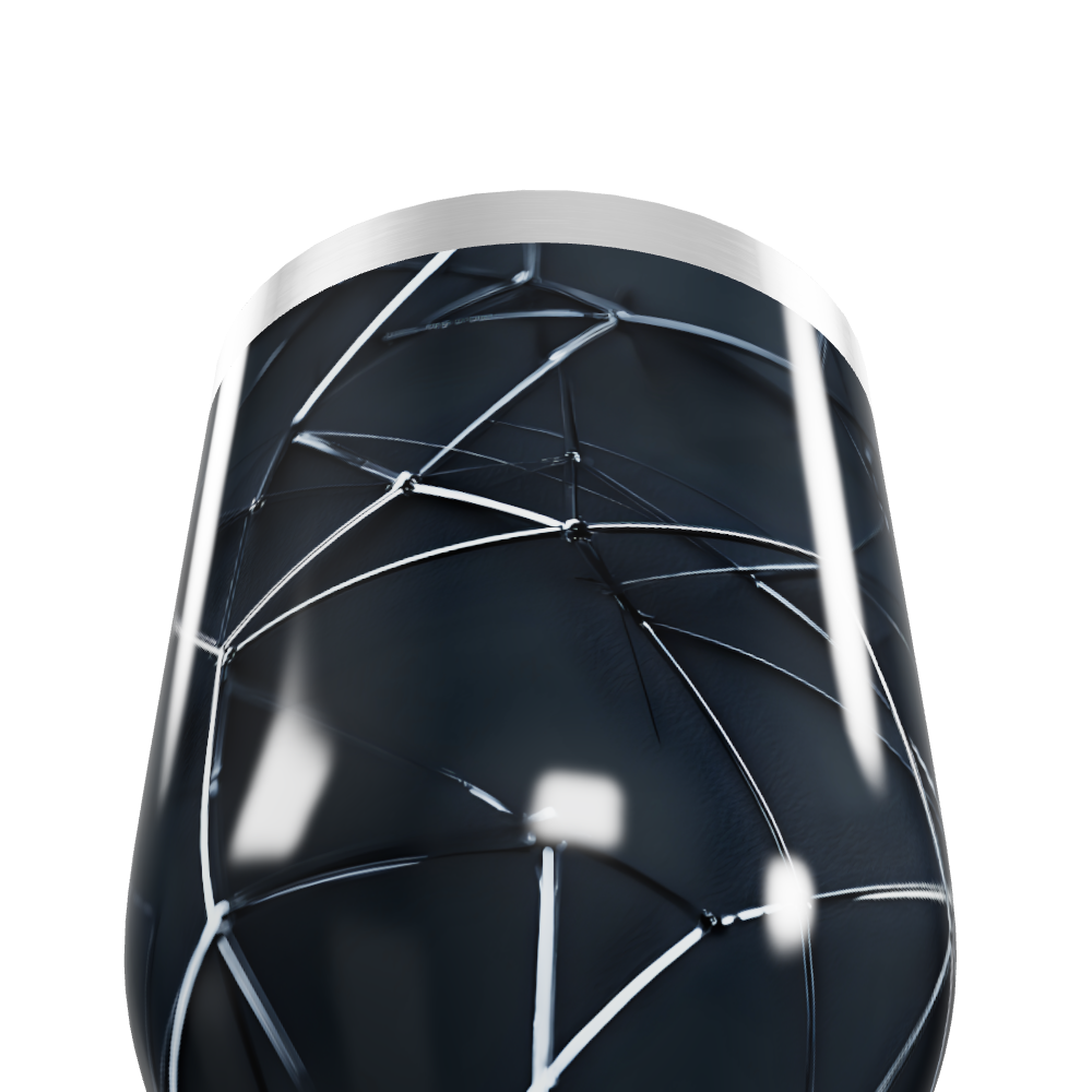 Copo Térmico Slim - Preto Geométrico Aço