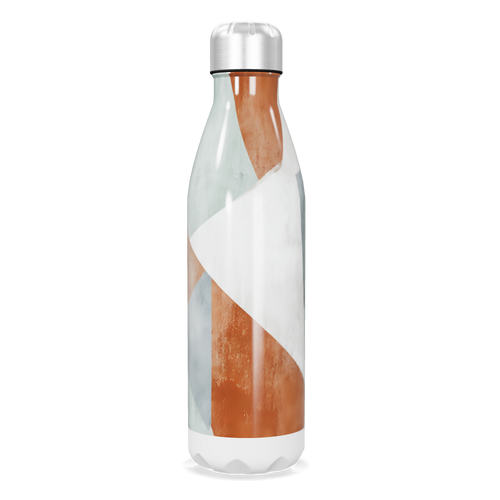 Garrafa Inox - Estampa Abstrata Colorida