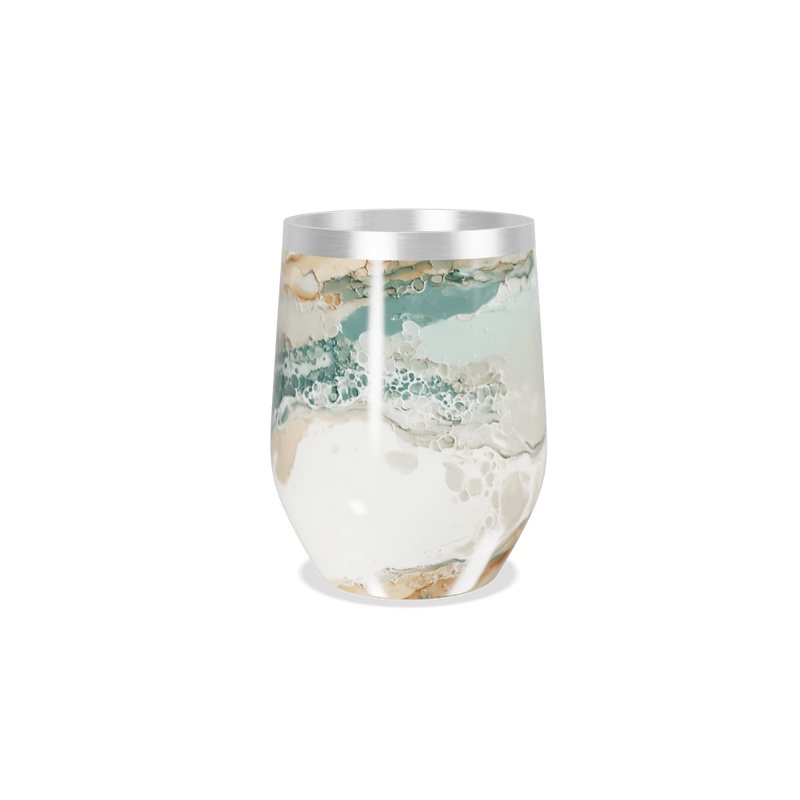 Copo Térmico Slim - Mármore Bege Aço Inox