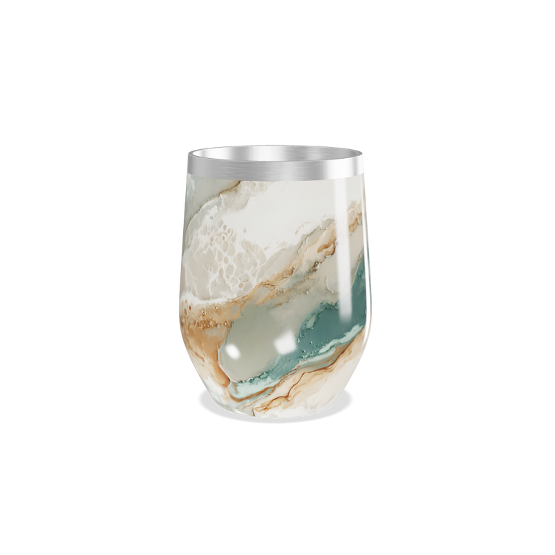 Copo Térmico Slim - Mármore Bege Aço Inox