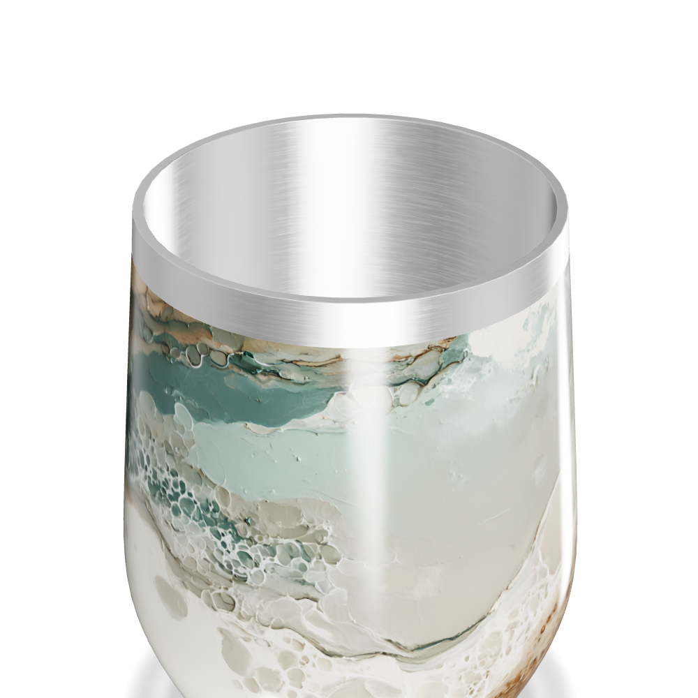 Copo Térmico Slim - Mármore Bege Aço Inox