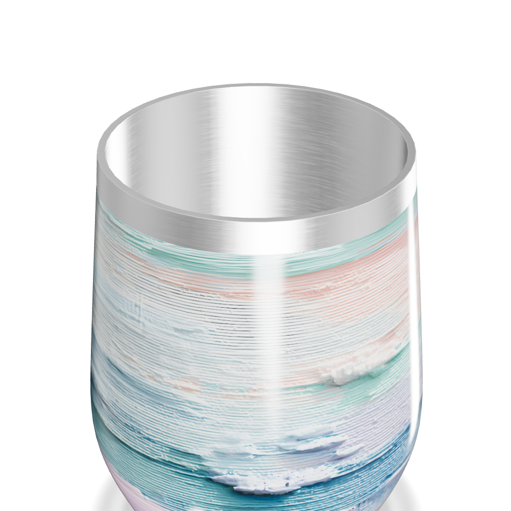 Copo Térmico Slim - Estampa Pastel Inox