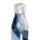 Garrafa Inox - Azul com Estampa Abstrata